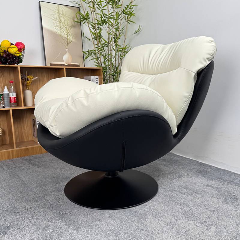 简约蛋壳懒人旋转沙发卧室客厅家用艺术款轻奢单人休闲椅高弹海绵