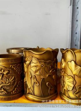 复古欧式3622青古铜仿艺花瓶茶具美式古家居饰品摆设花装瓶工品