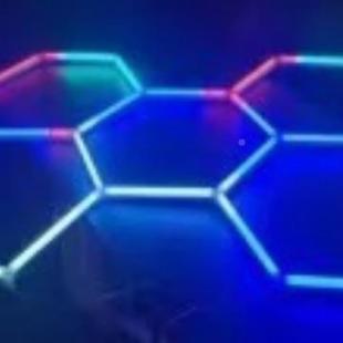 RB彩车库灯洗车110V蜂窝灯房欧美幻车GYW208库灯彩光灯管多功能六