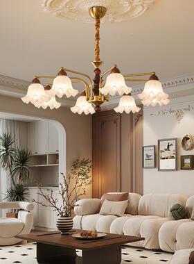 法式高端客厅新式式中复古书房吊灯古中风餐厅房间创意花EPF朵美