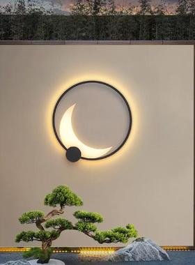 户外灯阳UPG能壁花园庭院灯别墅外太墙壁灯新中式台月亮灯阳室外