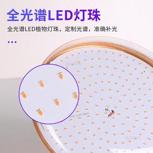 跨5境全LEJ光谱l色ed补光W灯太阳灯0飞碟多肉上草莓花卉植物灯生