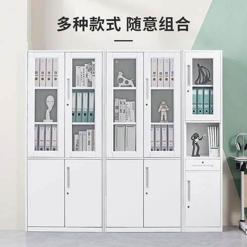 彩RDJ色文件柜办公室加厚铁皮证财务资料多层凭柜锁带档钢制案书