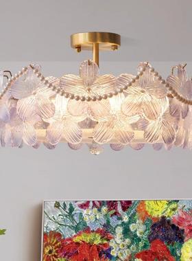 式水晶灯客厅吊轻奢创意简约现代灯主灯卧室灯餐厅灯新款中法321