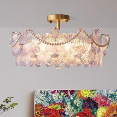 式水晶灯客厅吊轻奢创意简约现代灯主灯卧室灯餐厅灯新款中法321