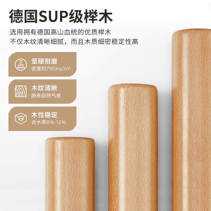 榉木床实木现代简约主卧双人床小户型儿童无床头榻榻米排骨架床架