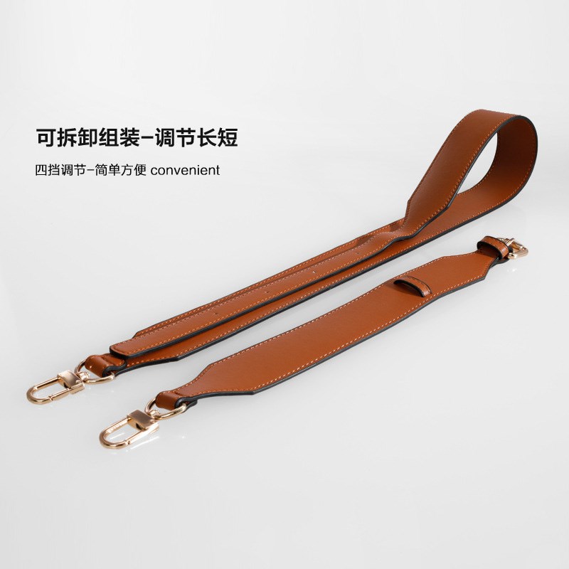 包包替换肩带diy包配件单肩x斜挎两用宽肩带简约秋冬多色皮质包带