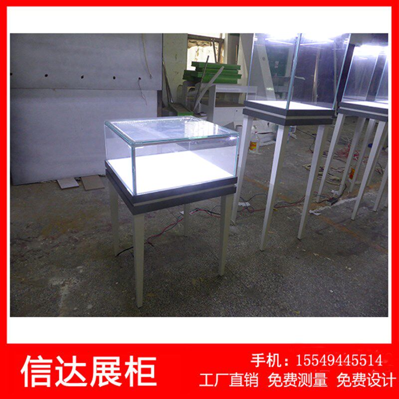 木质金银珠宝首饰展示柜透明玻璃奢饰品展柜精品陈列柜定制展示柜