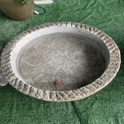 槽猪种组合庭院民间槽小老流水花盆养鱼花石头旧石槽鱼缸石槽牛