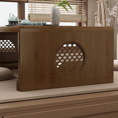 胡桃木色竹榻制折叠茶桌榻米小几飘HUQ国学桌子炕桌窗茶矮几茶具