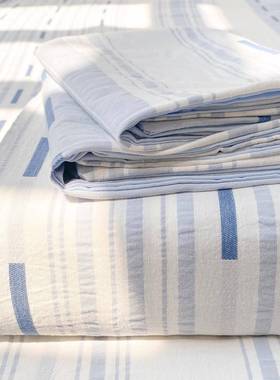 类全棉床1单单件00纯棉色提花被单双人AEX250722织加厚榻榻米床笠