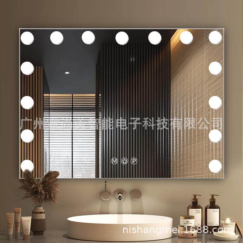 亚马逊好莱坞美妆1镜5L226ED灯泡台式L化ED化妆妆镜电商爆款LED镜