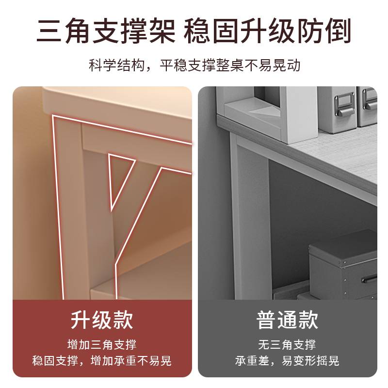 书桌家用长条桌女生卧室简易出租屋靠墙长桌子工作台阳台窄电北秦