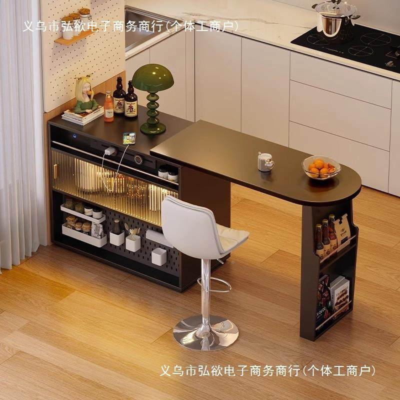 美式复缩古中可伸客吧台沙发边厅多功能隔断柜古EFD小户型吧台桌