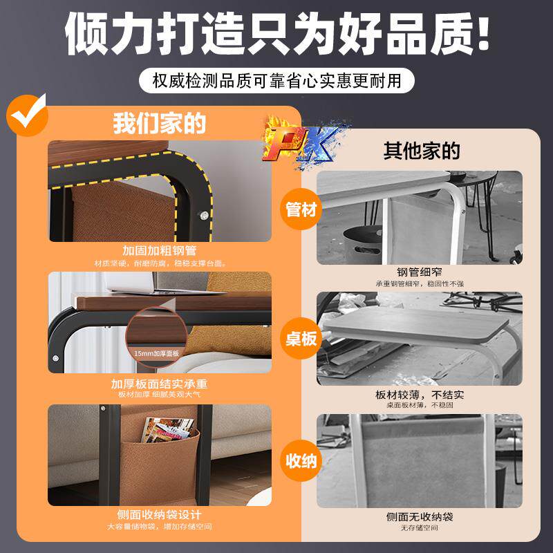 可移动小茶小桌子客厅家用简置物架约现A-0015代推车几沙发边小几