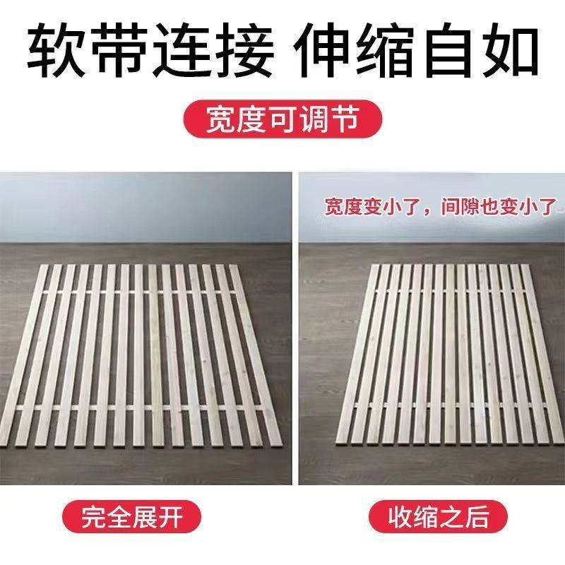 杉木床板实木铺板整块垫片榻榻米防潮排骨架床架子可折叠床板木条