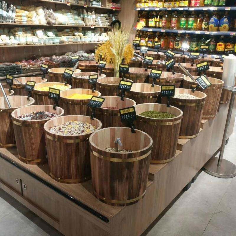 实木米桶家AGG用储米箱装缸米10斤20防斤0斤潮防虫米带桶盖老式木