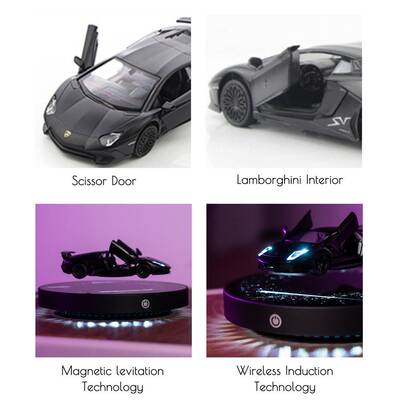 Magnetic Floating Diecast Car Vehicle with LED 1:36 scale
