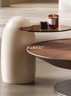 意式极圆奢形飞碟茶几轻现代简约简客厅用BCK家小户型创意设计师