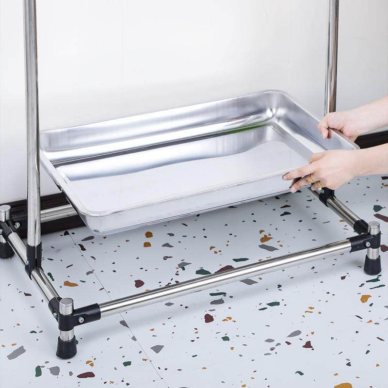 移动12345678钢落地拖把把架不锈置物架阳台清洁工具帚收纳放扫扫