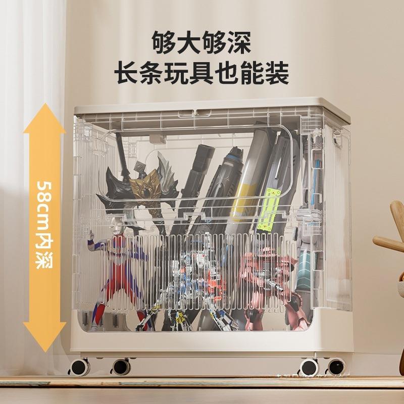 儿童985玩具收纳箱收纳筐翻盖储大收容量整理娃柜娃纳桶物箱其他图片