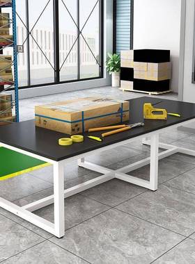 工作双层大配桌打包车HTY间包装台装裁剪台桌工子厂流水线操作检