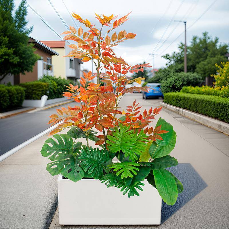仿植物组合真盆景简景MM202545观橱花园窗摆件室约外花槽大型仿生