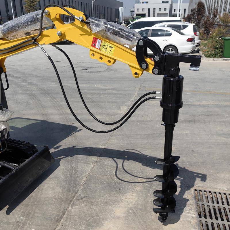 出破钻口多挖功能掘机ZVV属具碎锤螺旋抓夹辅具小挖机耙子抓木器