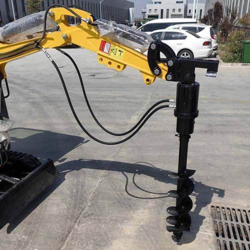 出破钻口多挖功能掘机ZVV属具碎锤螺旋抓夹辅具小挖机耙子抓木器