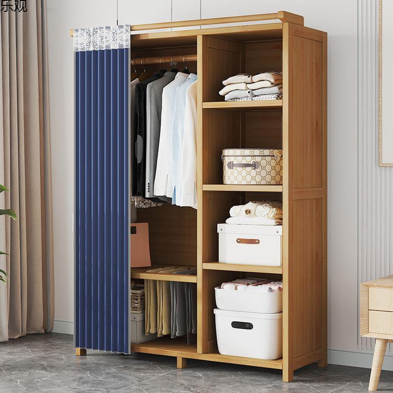 参考详情衣柜家用童卧出租房布简易组装儿室舍法宿式推拉大衣橱实