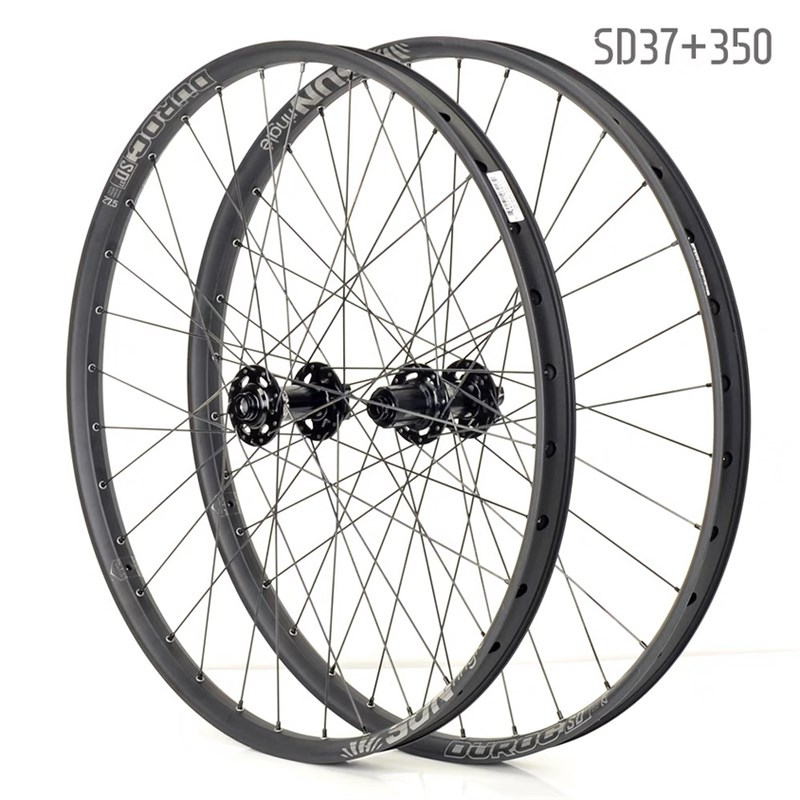 自编山地自行车轮组太阳SD37车圈KOAOZER 350花鼓 DT辐条定制轮子