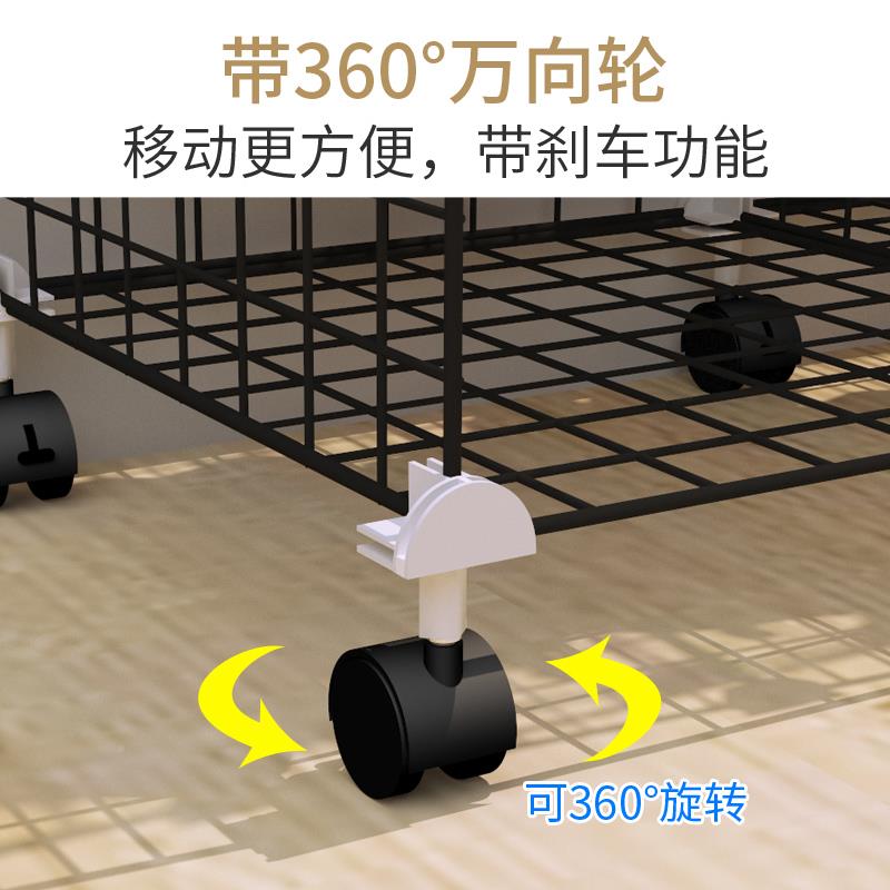 宠物狗猫咪ICG衣柜衣架地带轮子家狗用阳台简易家衣落橱具床收纳