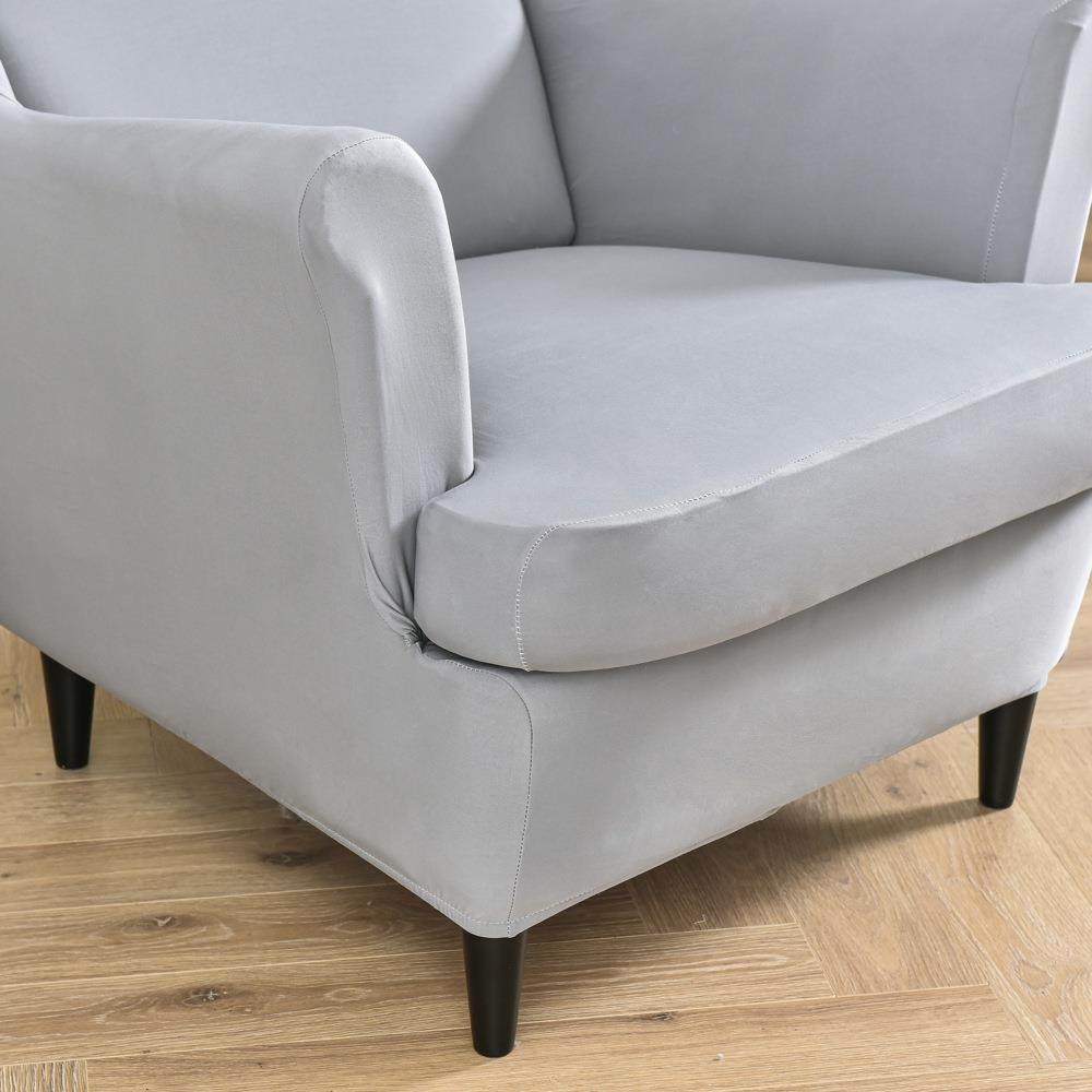 新款四季弹力老虎凳套子套沙发椅套全包单人翼罩背发美式老虎凳斯