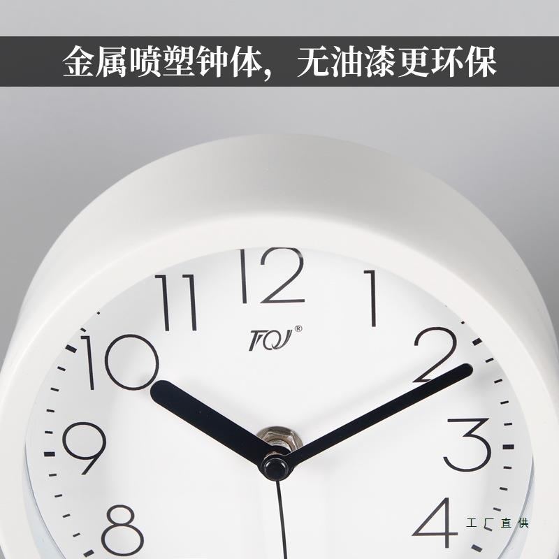 简约床头创意座钟家用台式坐钟静音桌面钟时尚台面摆件台钟表