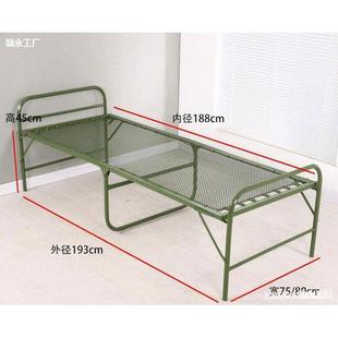 钢丝陪床出口加厚双钢丝加密单叠人折床弹簧床午休OGV床软床垫护