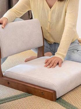 床上椅榻榻米椅座椅日式靠背凳子实木NNW飘窗床用和室无脚无子腿