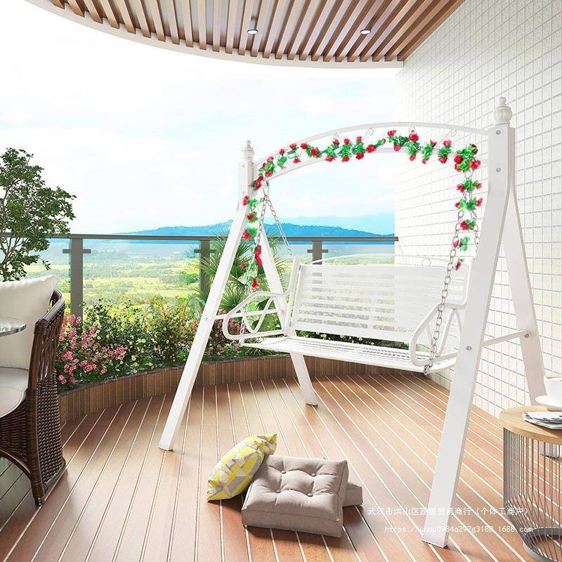秋千户外庭院阳台NAI人室家用大吊藤摇篮椅网红荡秋千双外人吊床