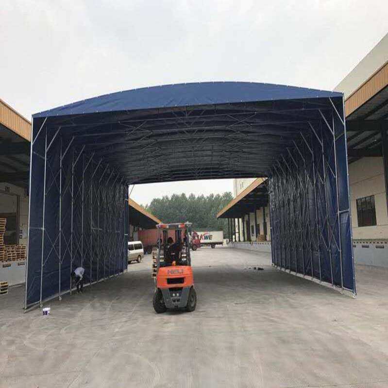 户外推移动推拉棚大型仓棚电动拉棚可折叠缩推拉棚遮库阳棚活动移