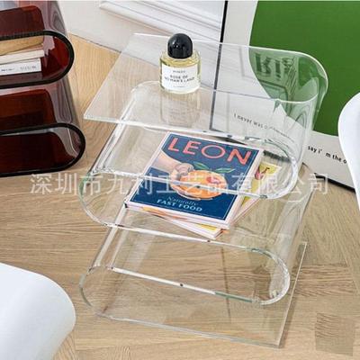 跨境亚克架力茶几几S形收纳架杂志架AXAS型置物S型多层生收边纳架