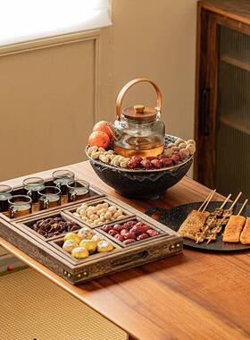 围炉茶家用电陶煮茶器2XBX34Ns全煮具套烤奶烧水壶茶具套装养炉生