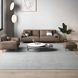 办公室发待LKQ谈商洽务简约现代组沙合套装接轻奢茶几会客区大厅