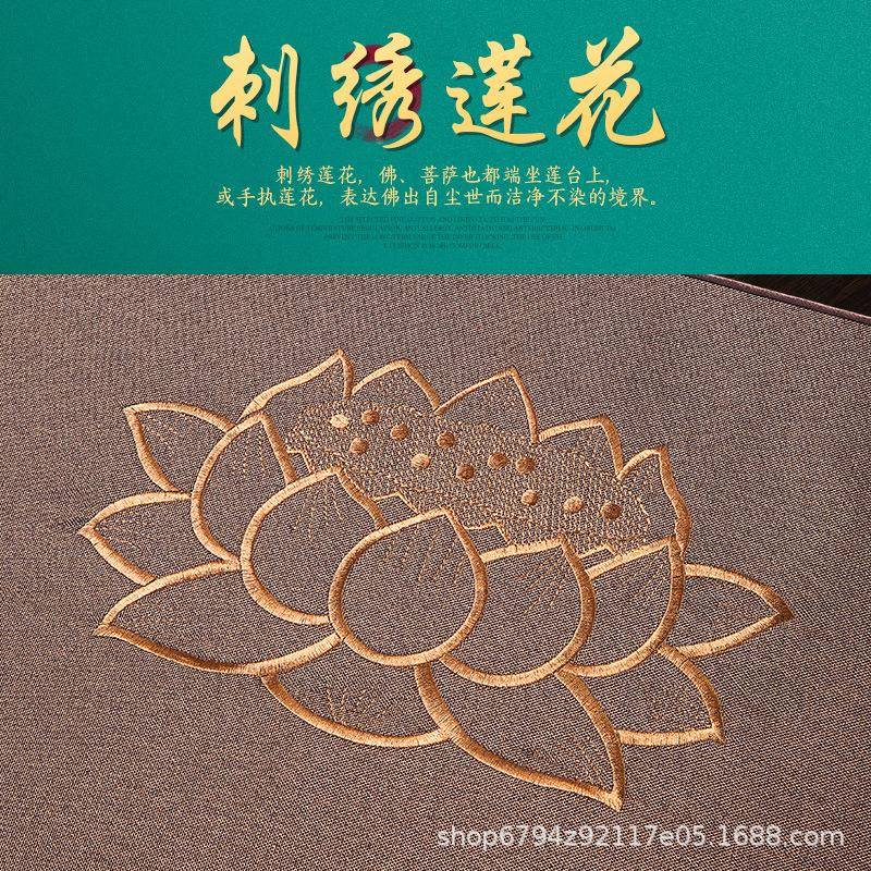 坐垫A004禅修垫垫蒲团跪拜静坐禅冥想打座坐垫子加厚打椰棕布艺拜