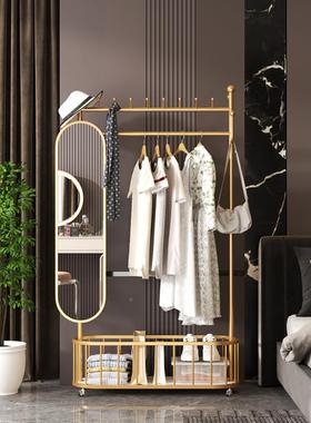 可旋转身镜落地多功试能衣全镜帽架家用衣穿衣镜TNK轻奢卧室组合