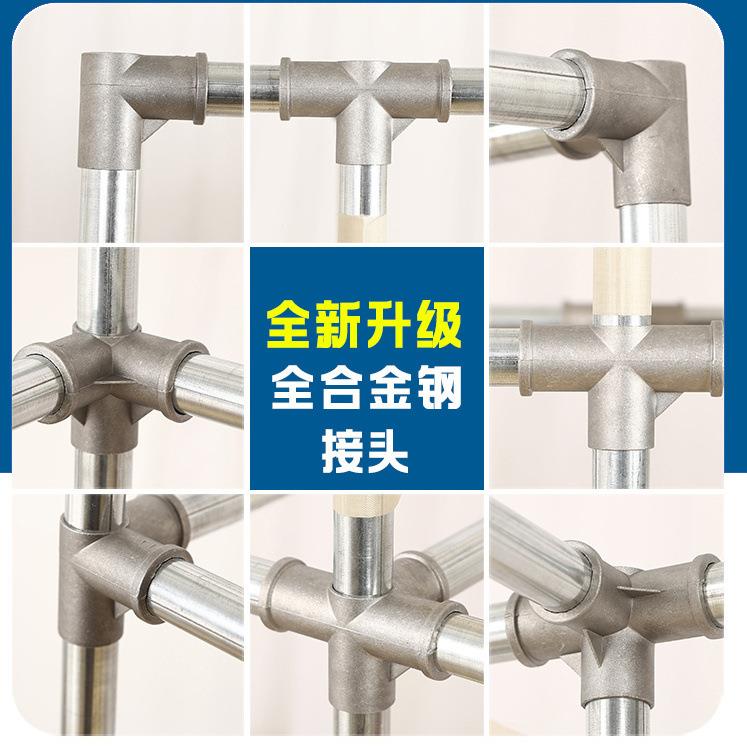 简易衣全柜家用卧室组装地布00衣柜落出租房收纳钢架加粗厚衣橱架