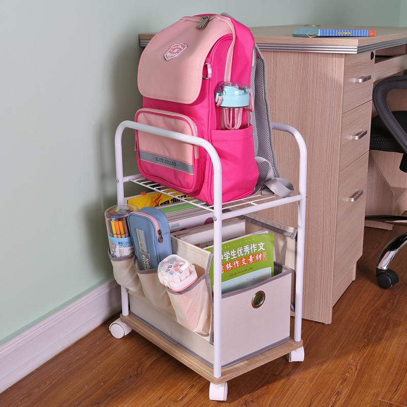 家用落地书91680696包书本架置物架可放书包的收纳学生儿童移架动