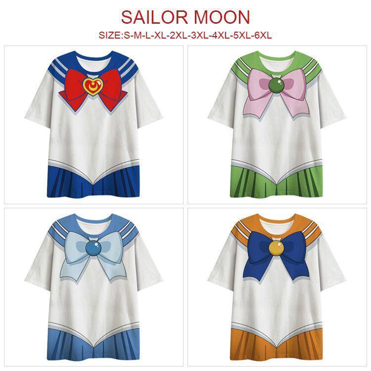 美少女战士水手服短袖女日系可爱蝴蝶结宽松百搭二次元 T 恤上衣
