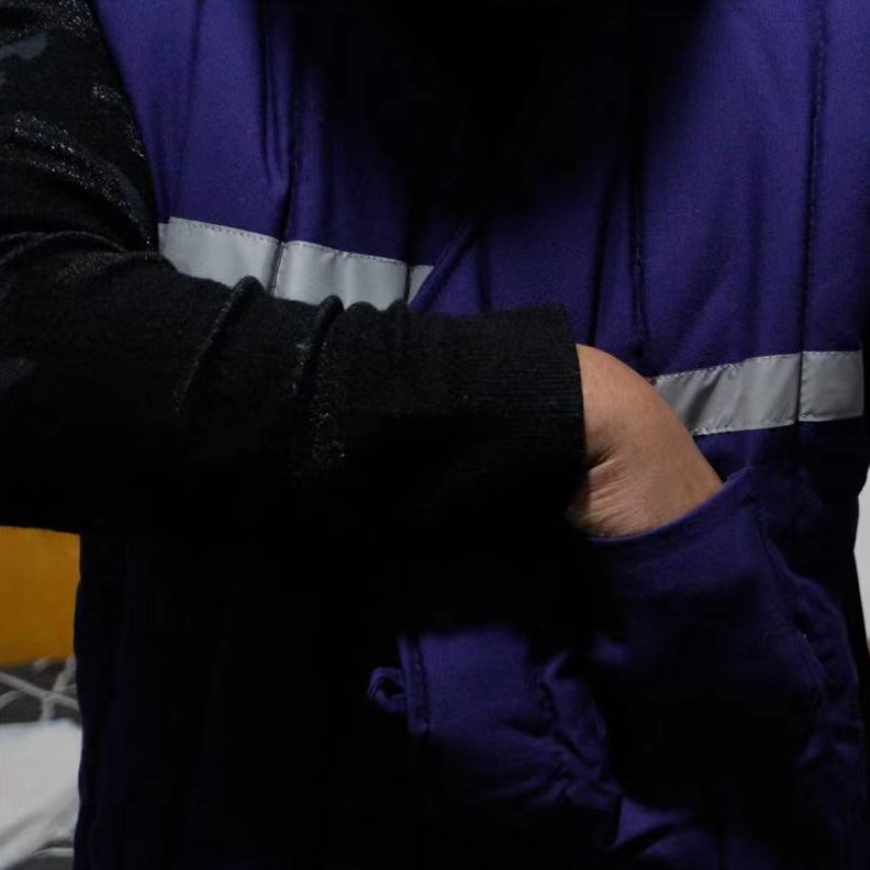 劳保式动坎肩煤矿工下井劳布棉衣棉马甲棉背心工作服蓝保暖87棉袄