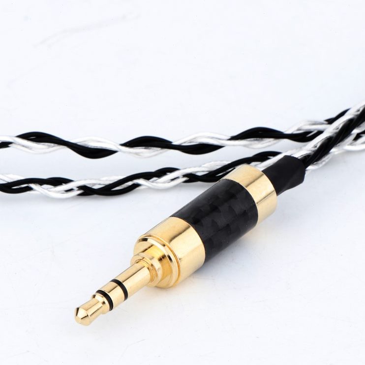 银晶 平衡一分二 镀3.5mm信号线8N转双莲花转铜A7RC2.5音频线股单