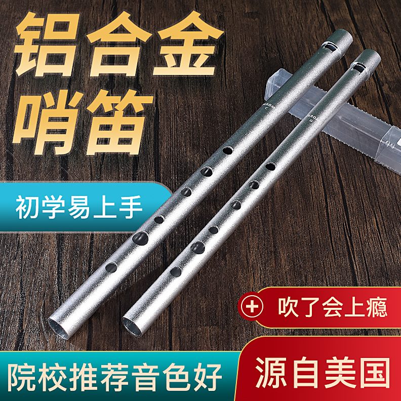 调C调孔N笛六美国锡初学者入门IO高音金属DMA爱尔兰哨 笛竖笛演奏