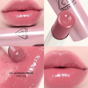 韩国3ce好气色润唇膏30浮光裸38陶釉棕滋润保湿显白镜面口红新品